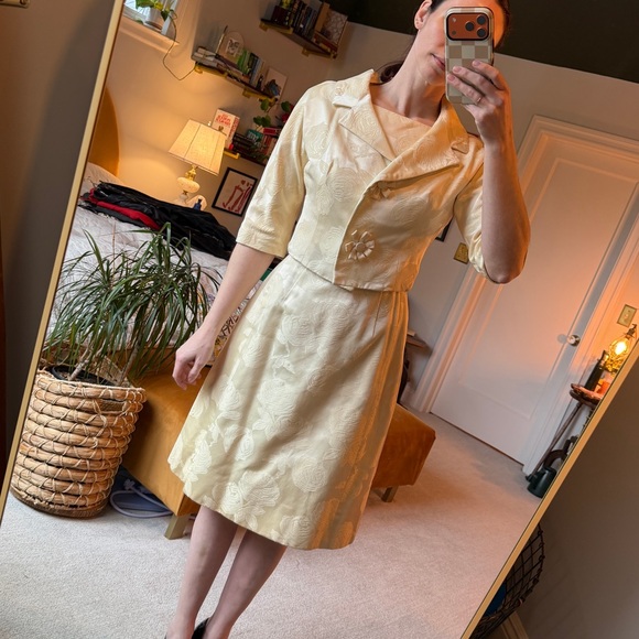 Vintage Brocade Johnny Herbert Dress - Picture 4 of 15